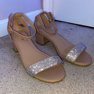 Sparkly Nude Torrid 2 in. Heels.
